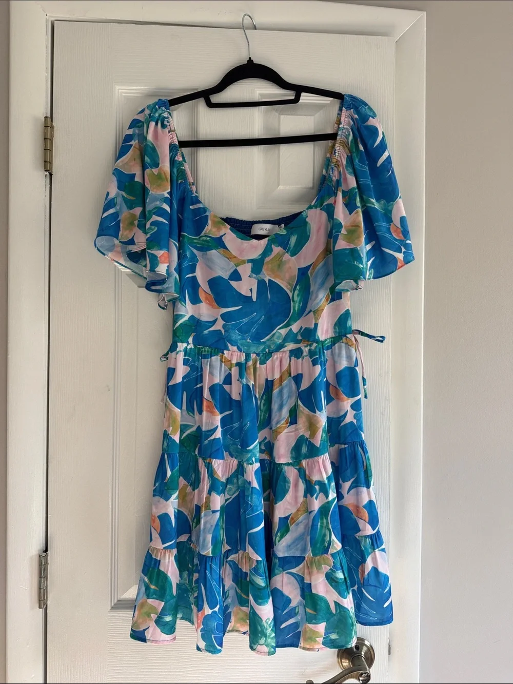 Greylin Blue and Pink Dress